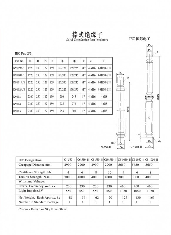 IEC支柱絕緣子（IEC國(guó)際電工）